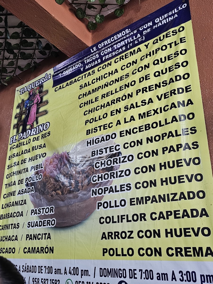 Tacos El Padrino Menu - Image 3